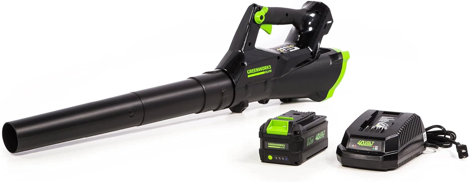 Greenworks 40V (110 MPH / 390 CFM) Cordless Axial Blower, 3.0Ah Battery and Charger Included LB-390