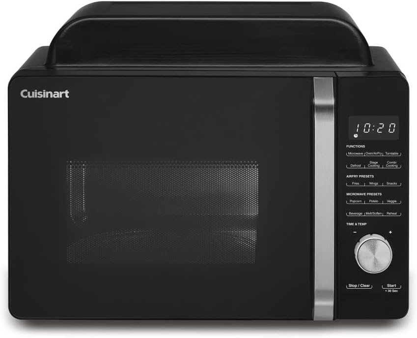 Cuisinart Countertop AMW-60 3-in-1 Microwave Airfryer Oven, Black