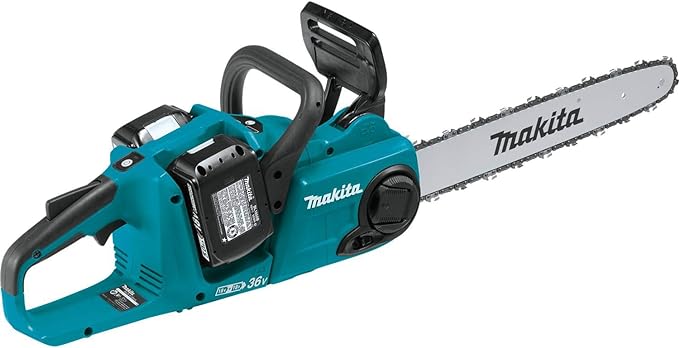 Makita XCU04PT1 36V (18V X2) LXT® Brushless 16" Chain Saw Kit with 4 Batteries (5.0Ah)