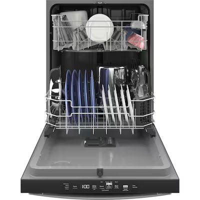 GE Dry Boost Top Control 24-in Built-In Dishwasher (Fingerprint-resistant Stainless Steel) ENERGY STAR, 52-dBA