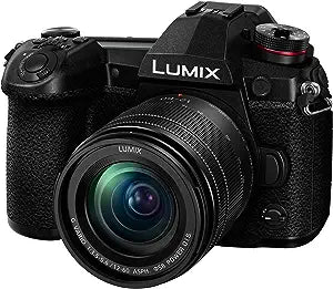 Panasonic LUMIX G9 Mirrorless Camera, Micro Four Thirds, 20.3 Megapixels Plus 80 Megapixel, High-Resolution Mode with LUMIX G Vario 12-60mm F3.5-5.6 Lens (DC-G9MK) , Black