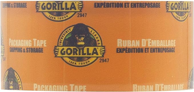 Gorilla 6042502 Large Core 1.88 in. W x 40 yd. L Tape Clear, 1-Pack