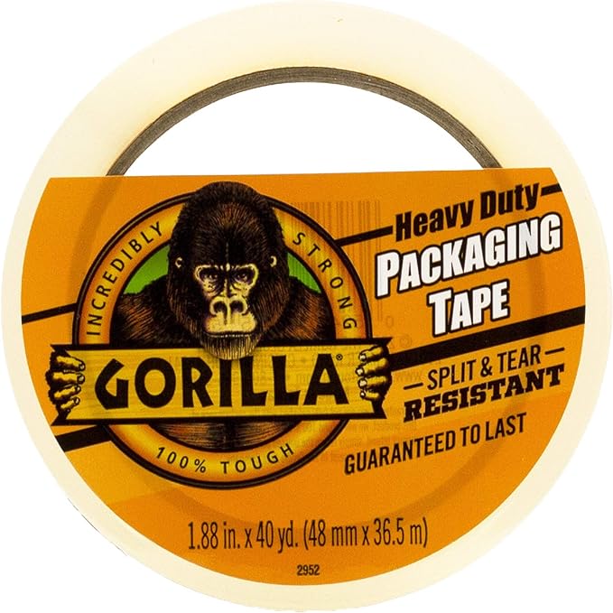 Gorilla 6042502 Large Core 1.88 in. W x 40 yd. L Tape Clear, 1-Pack