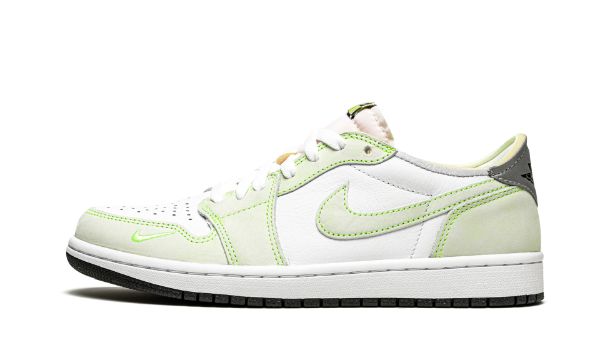 Air Jordan 1 Low White Ghost Green Black