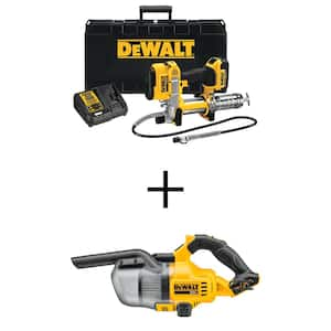 Dewalt 20V MAX Cordless 10,000 PSI Variable Speed Grease Gun and (1) 20V MAX XR Premium Lithium-Ion 4.0Ah Battery