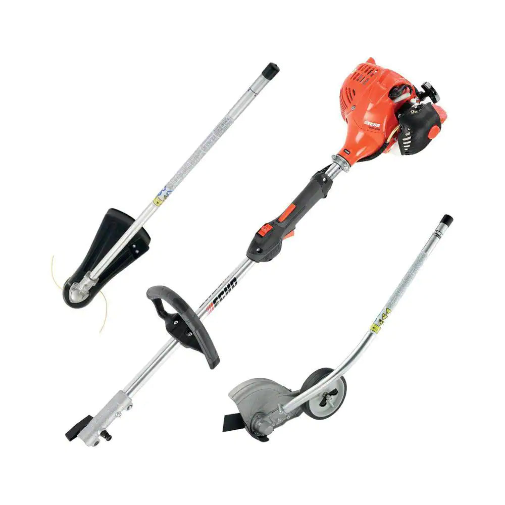 ECHO 21.2 cc Gas 2-Stroke Attachment Capable Straight Shaft String Trimmer with Speed-Feed Head and Curved Shaft Edger Kit