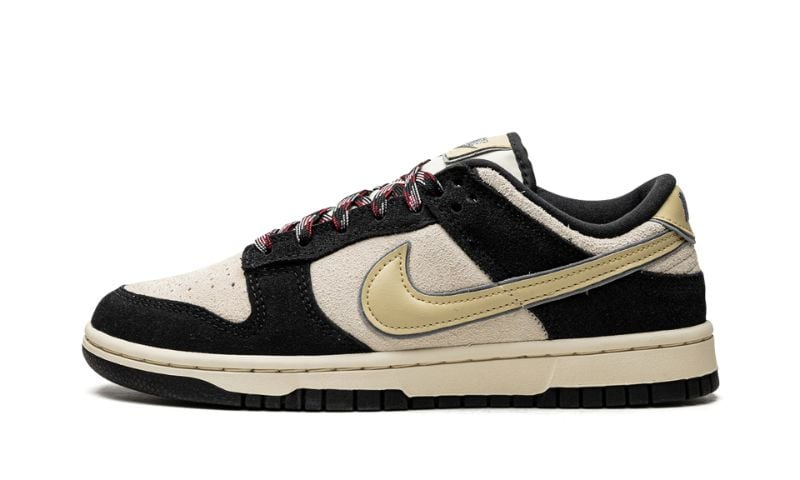 Nike Dunk Low LX Black Suede Team Gold (W)