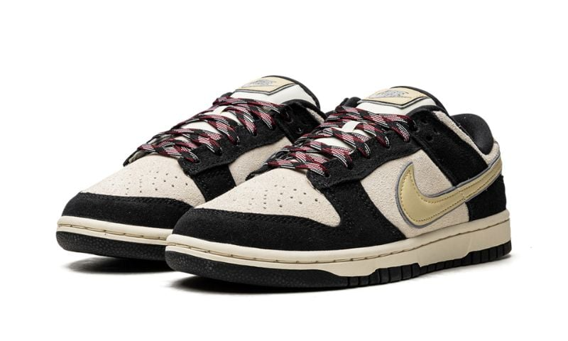 Nike Dunk Low LX Black Suede Team Gold (W)